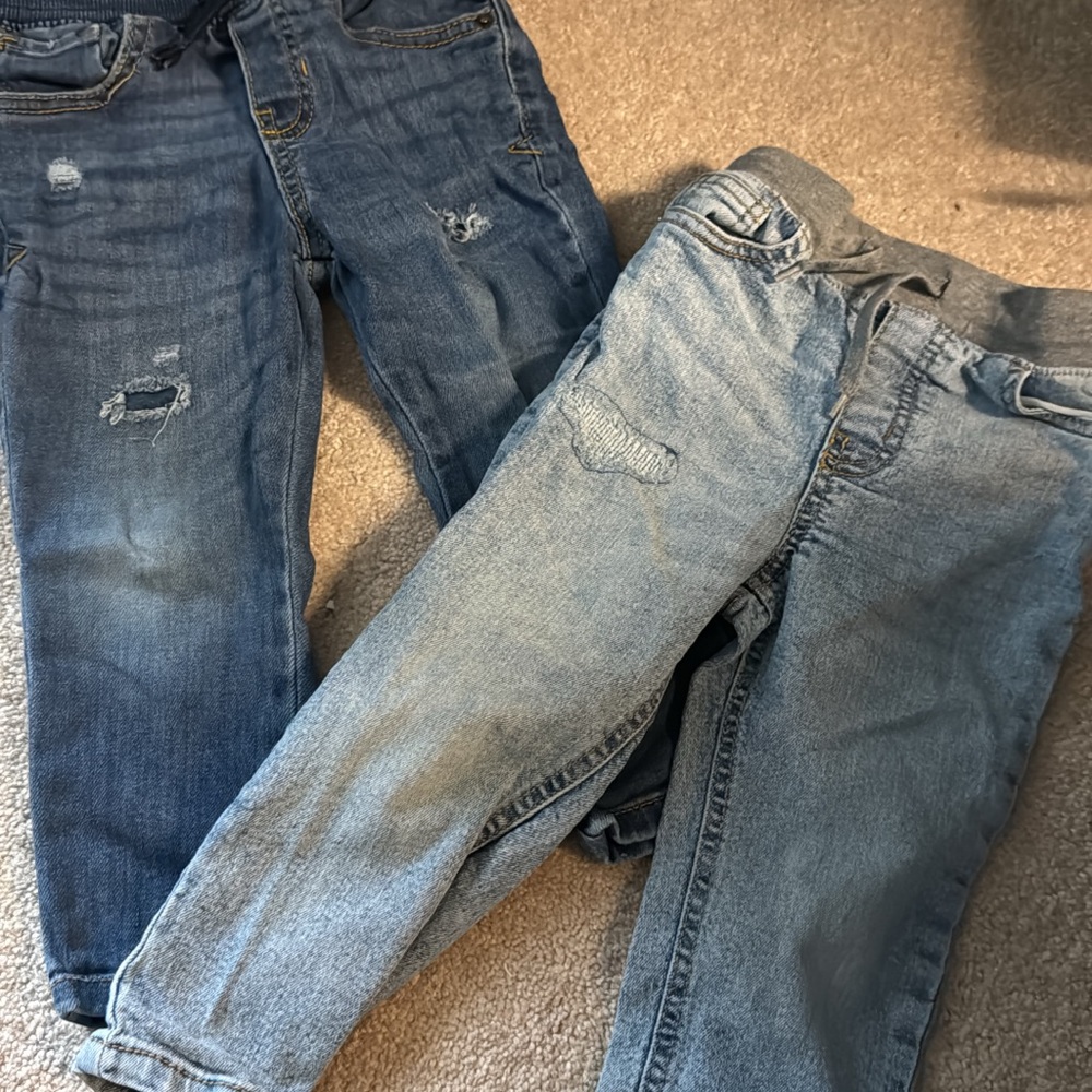 Distressed Blue Jeans for Kids